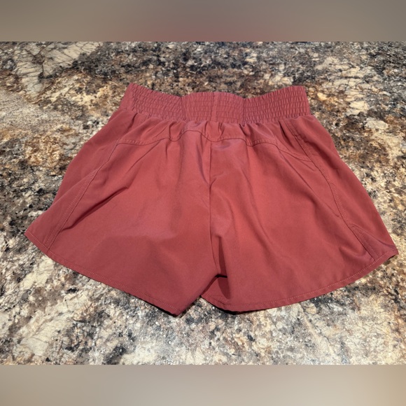 Women's High-Waisted Mauve Shorts - Picture 5 of 5